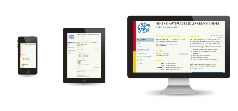 Mobile Webseiten für Ärzte